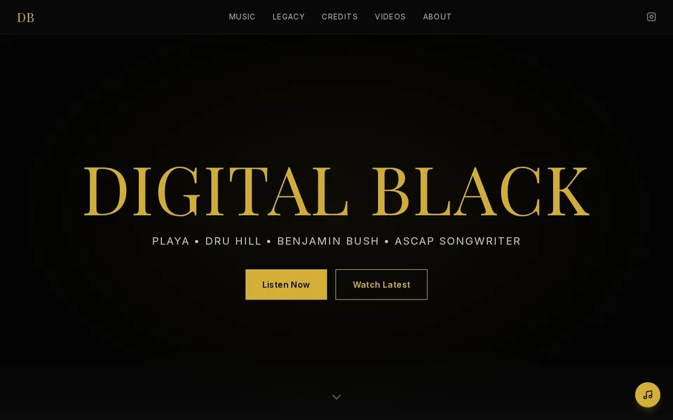Digital Black website project