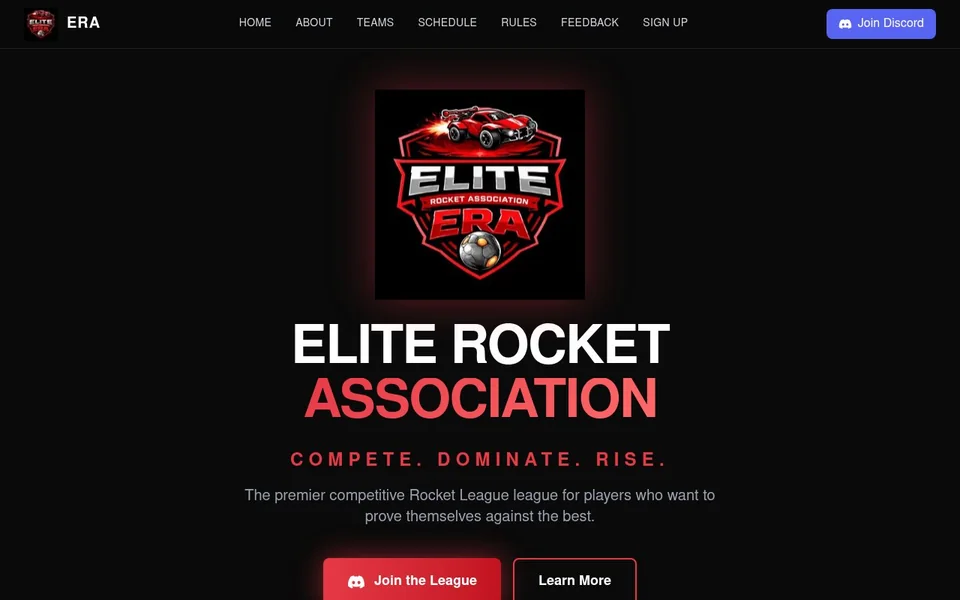 Elite Rocket Association website project